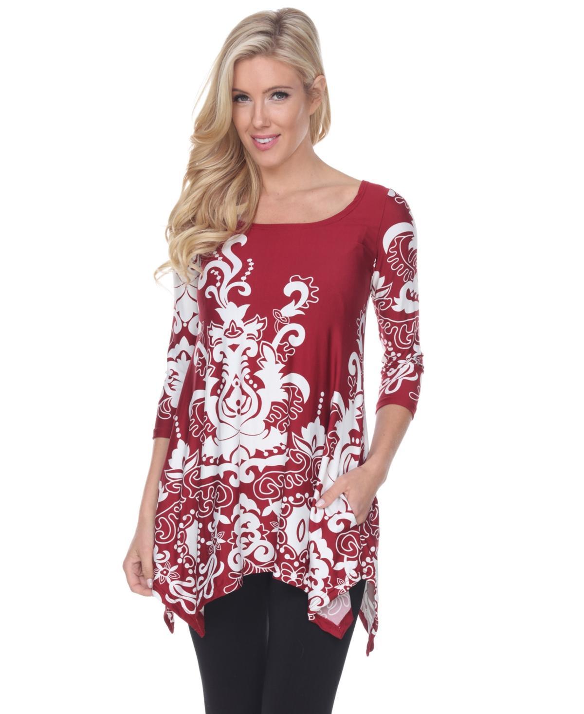 Womens White Mark Yanette Tunic Top Product Image