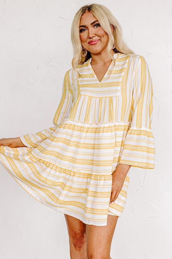 Florida Bound Shift Dress In Marigold Product Image