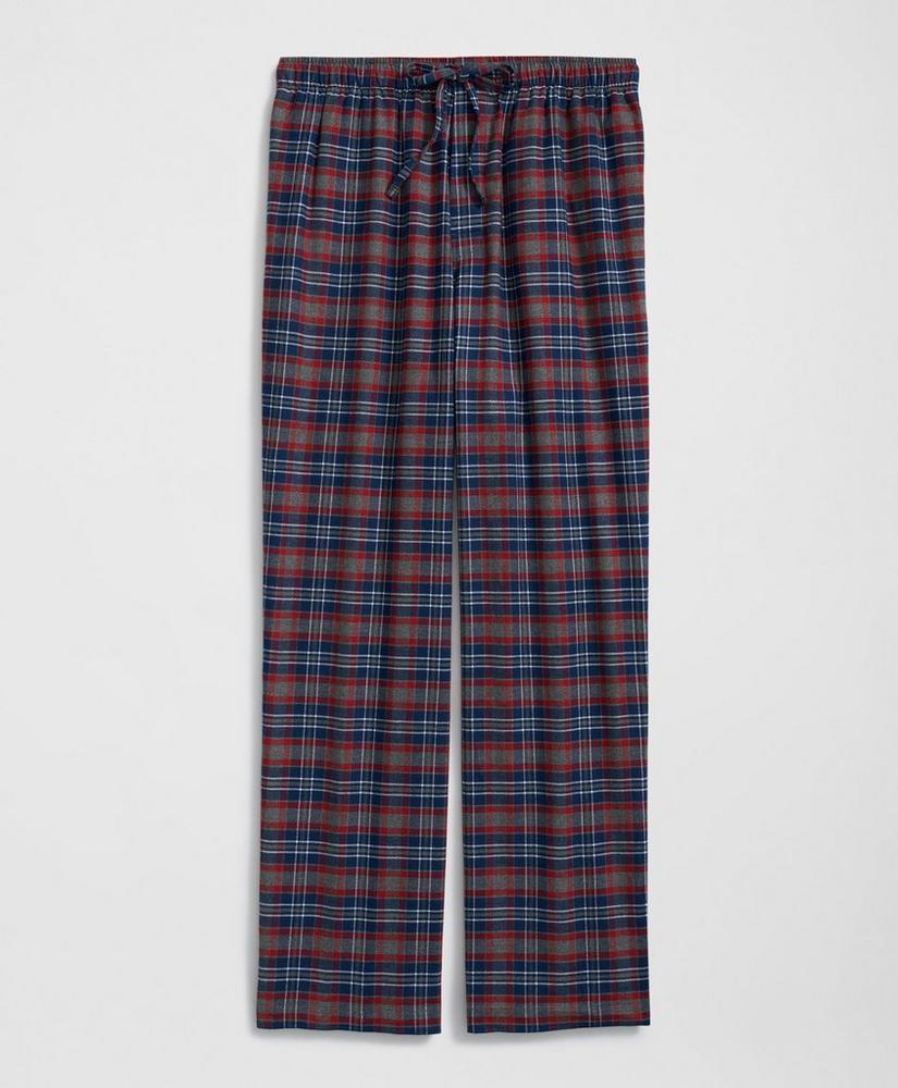 Cotton Flannel Plaid Lounge Pants Product Image