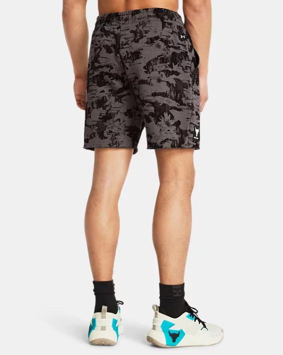 Men's Project Rock Essential Fleece Printed Shorts Product Image