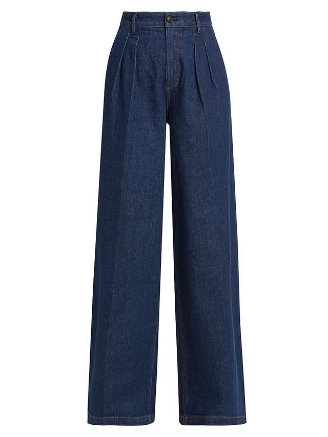 Womens Aurora High-Rise Wide-Leg Jeans Product Image