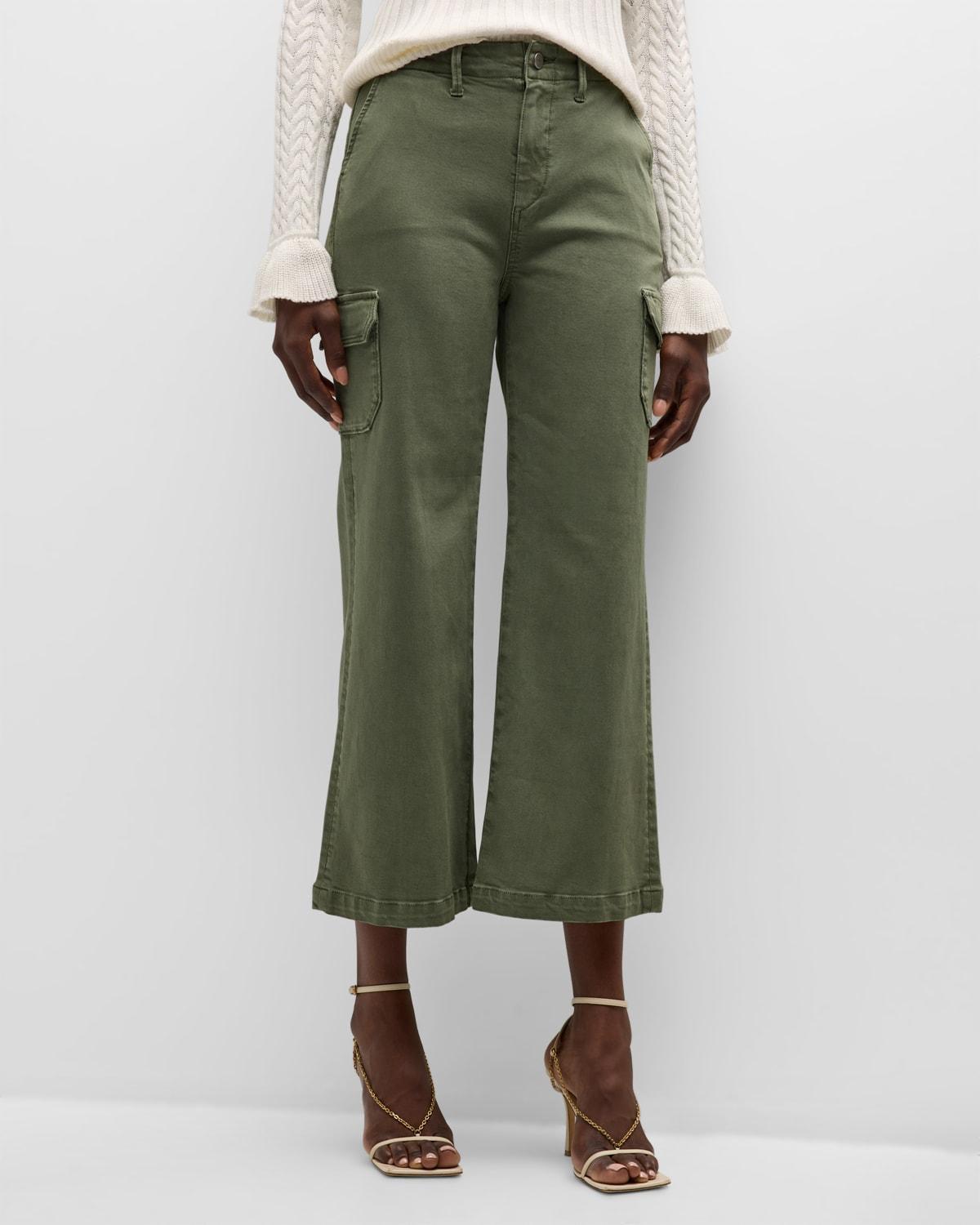 Womens Carly Wide-Leg Cargo Pants Product Image