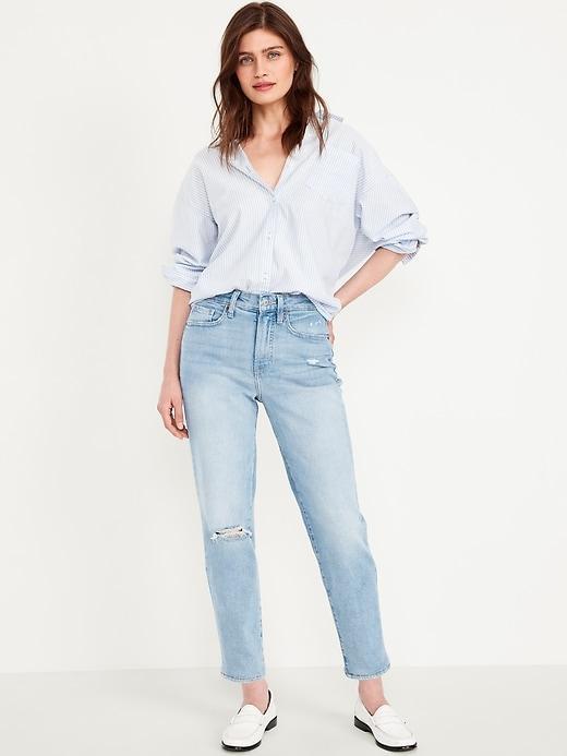 High-Waisted OG Straight Ankle Jeans Product Image