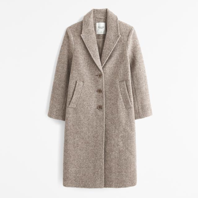 Wool-Blend Tailored Topcoat Product Image