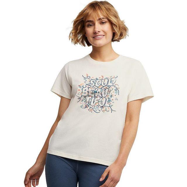 Womens Hanes Originals Cotton Tee Natural Product Image