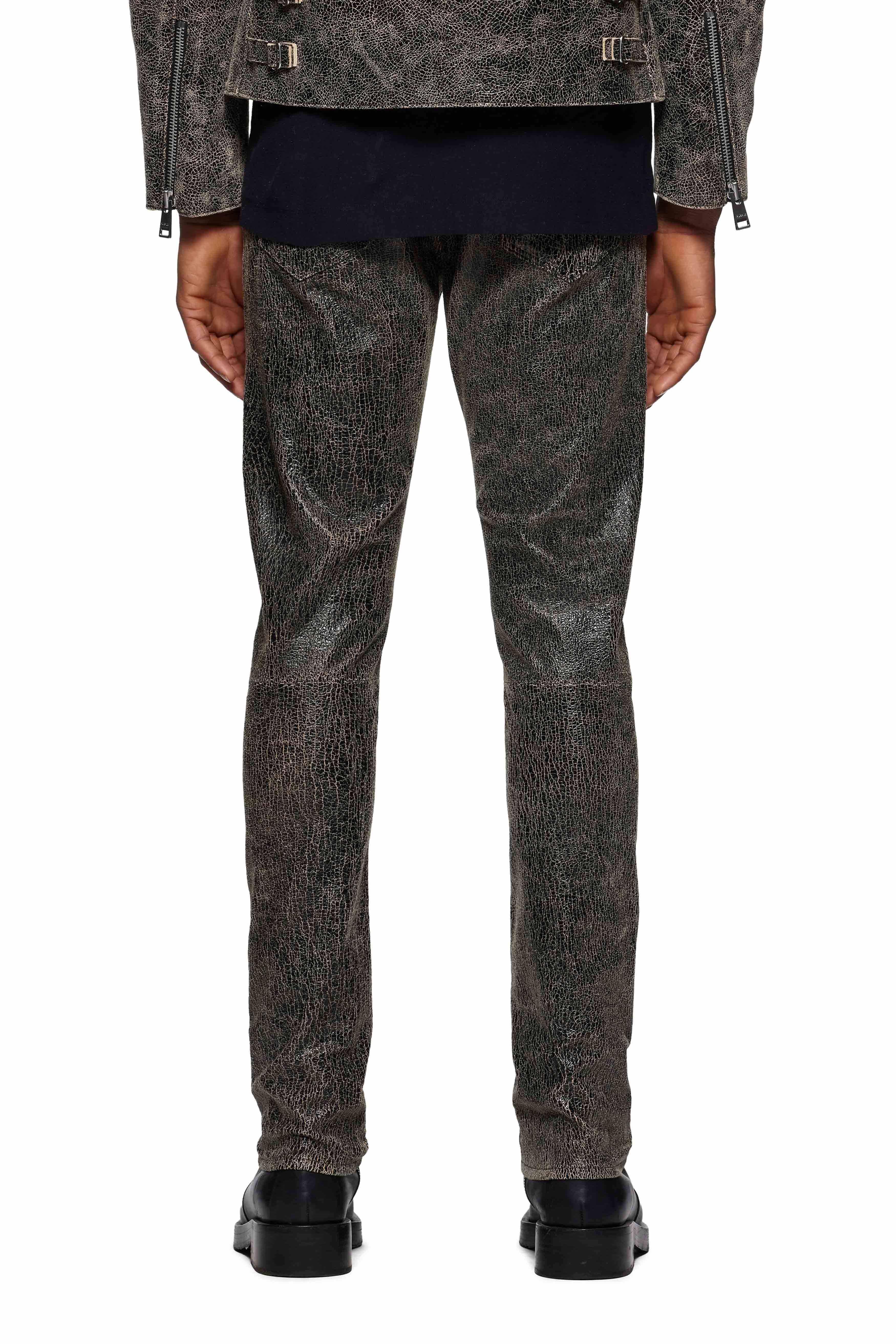 P001 Slim Fit Leather Pant Male Product Image