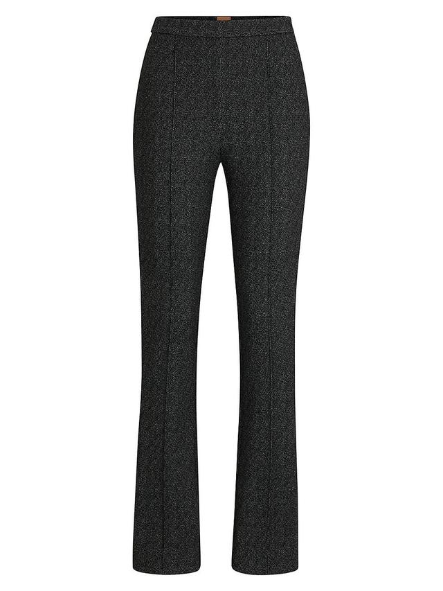 Womens Slim-Fit High-Rise Trousers in Stretch Jersey Product Image