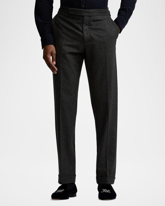 Mens Wool Flannel Trousers Product Image