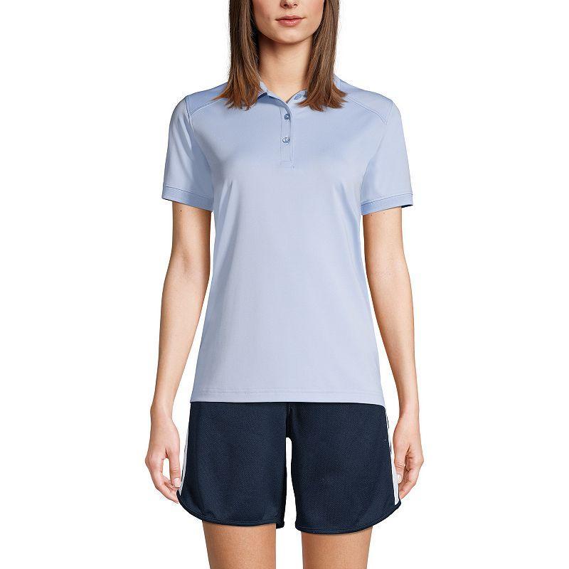 Lands End Womens School Uniform Short Sleeve Rapid Dry Polo Shirt Product Image