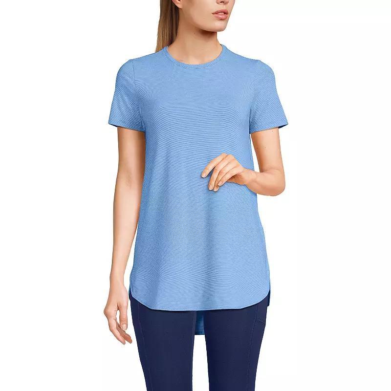 Petite Lands End Moisture-Wicking UPF 50 Tunic Tee, Womens Product Image