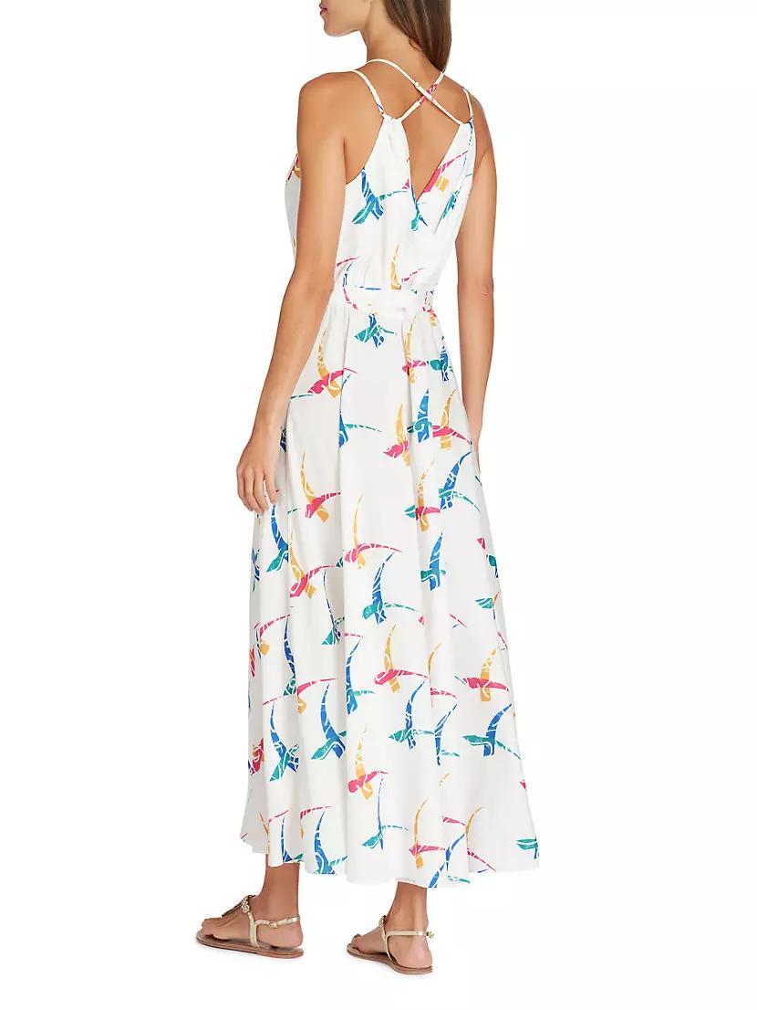 Amelia Abstract Wrap Dress Product Image