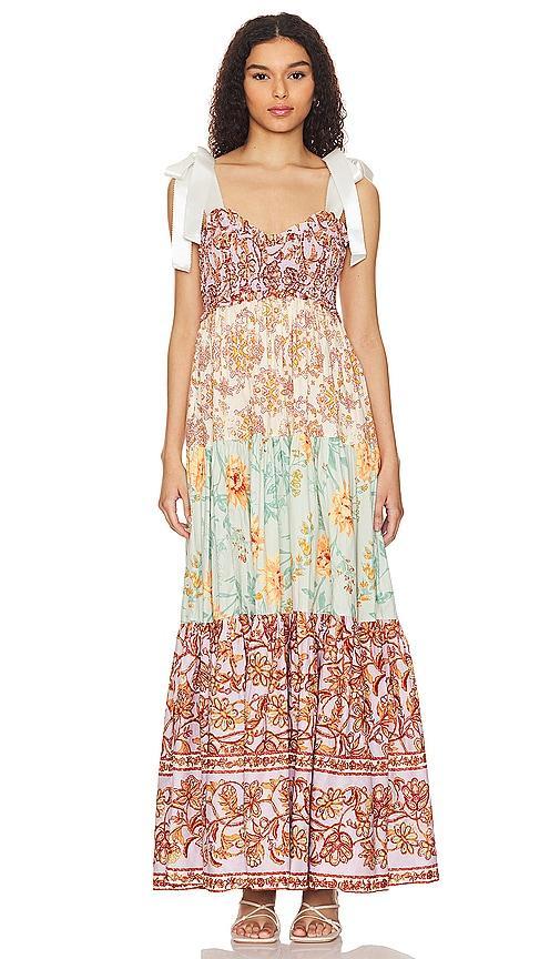 Womens Bluebell Floral Cotton Maxi Dress Product Image