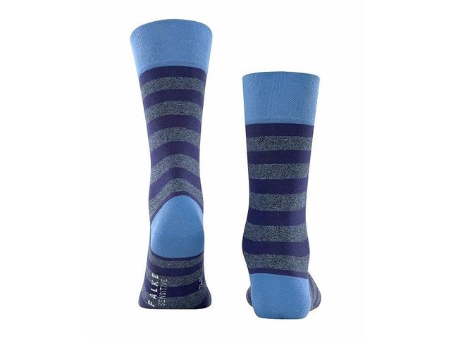 Falke Sensitive Mapped Line Socks (Ocean/Blue) Men's Low Cut Socks Shoes Product Image