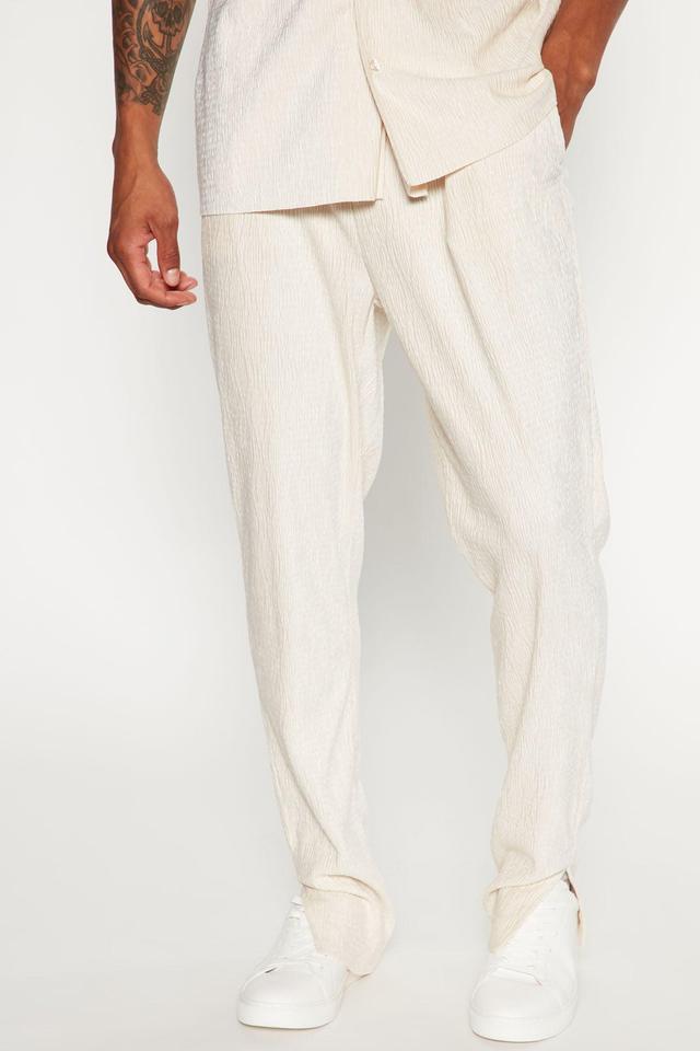 Wavy Textured Pant - Off White Product Image