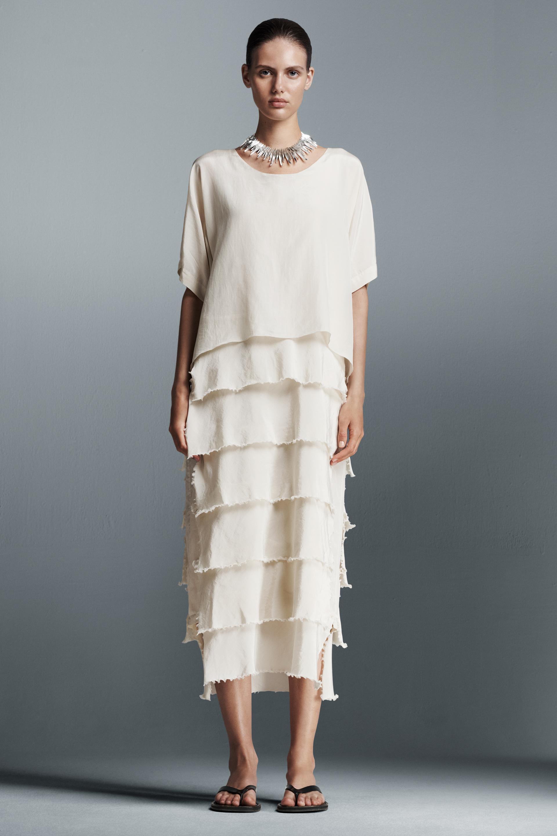 RUFFLED DRESS ZW COLLECTION Product Image