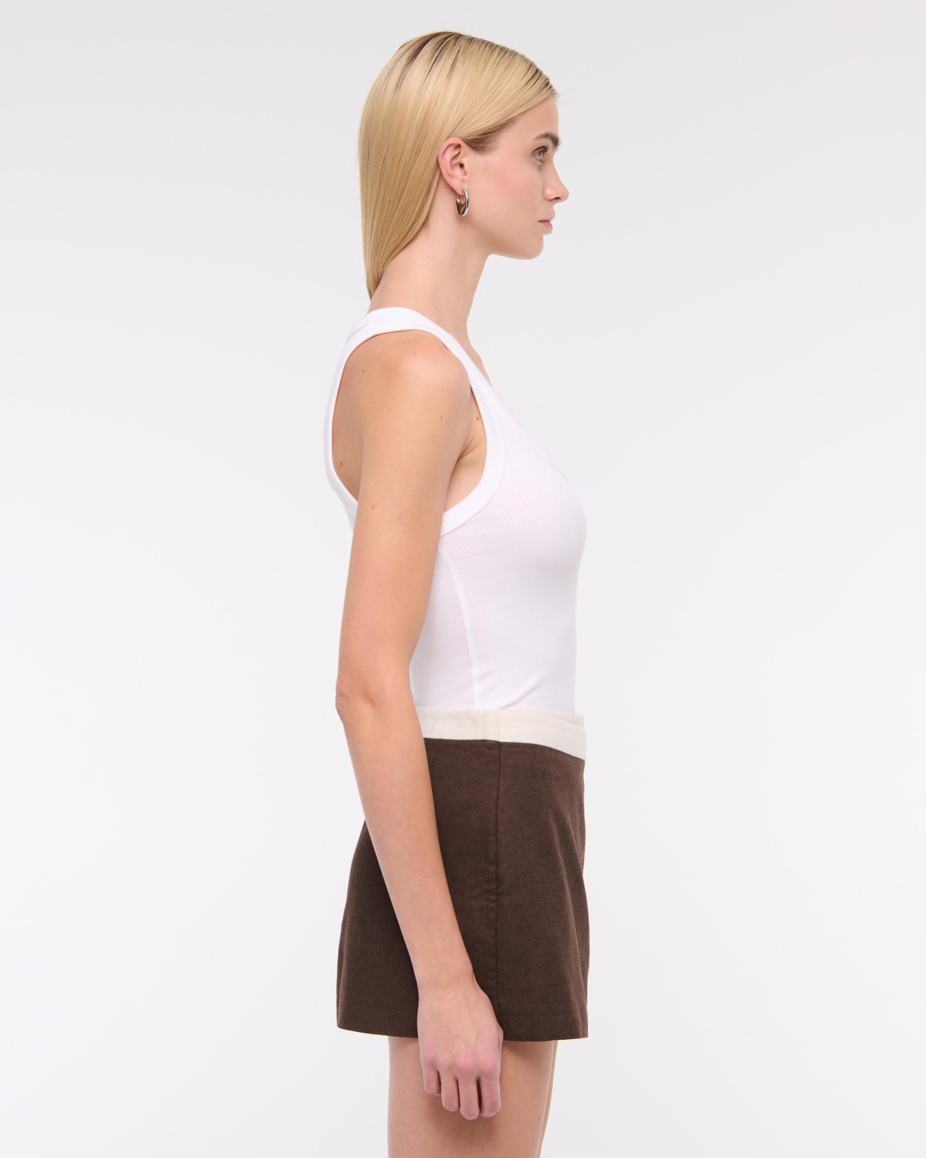 Mid Rise Wrap Mini Skort Product Image