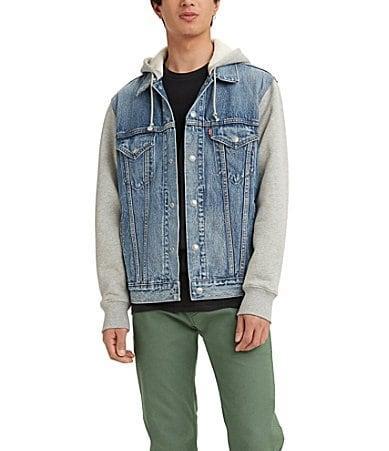 Levis Hybrid Hoodie V Denim Trucker Jacket Product Image