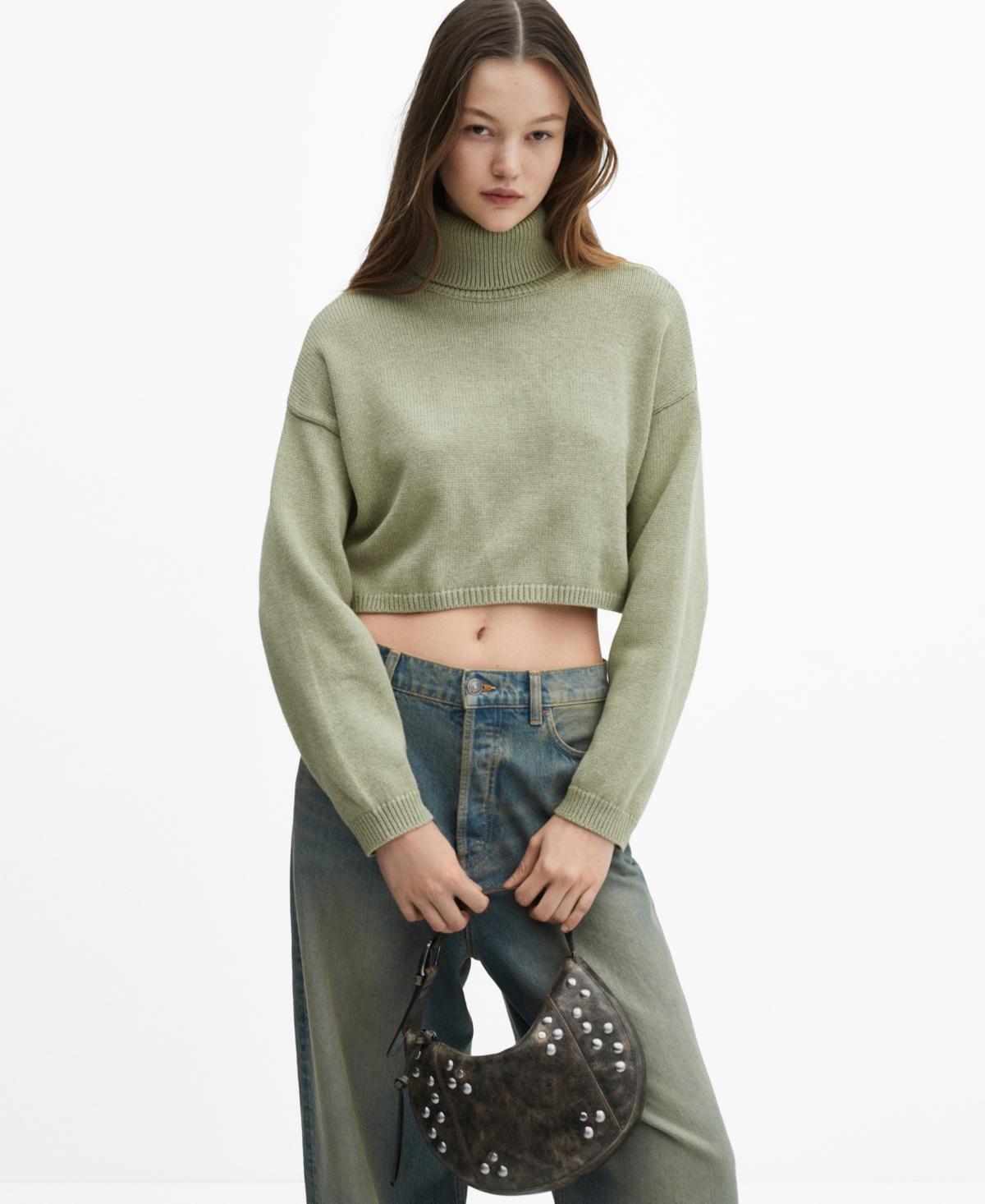 Mango Womens Turtleneck Knitted Sweater Product Image