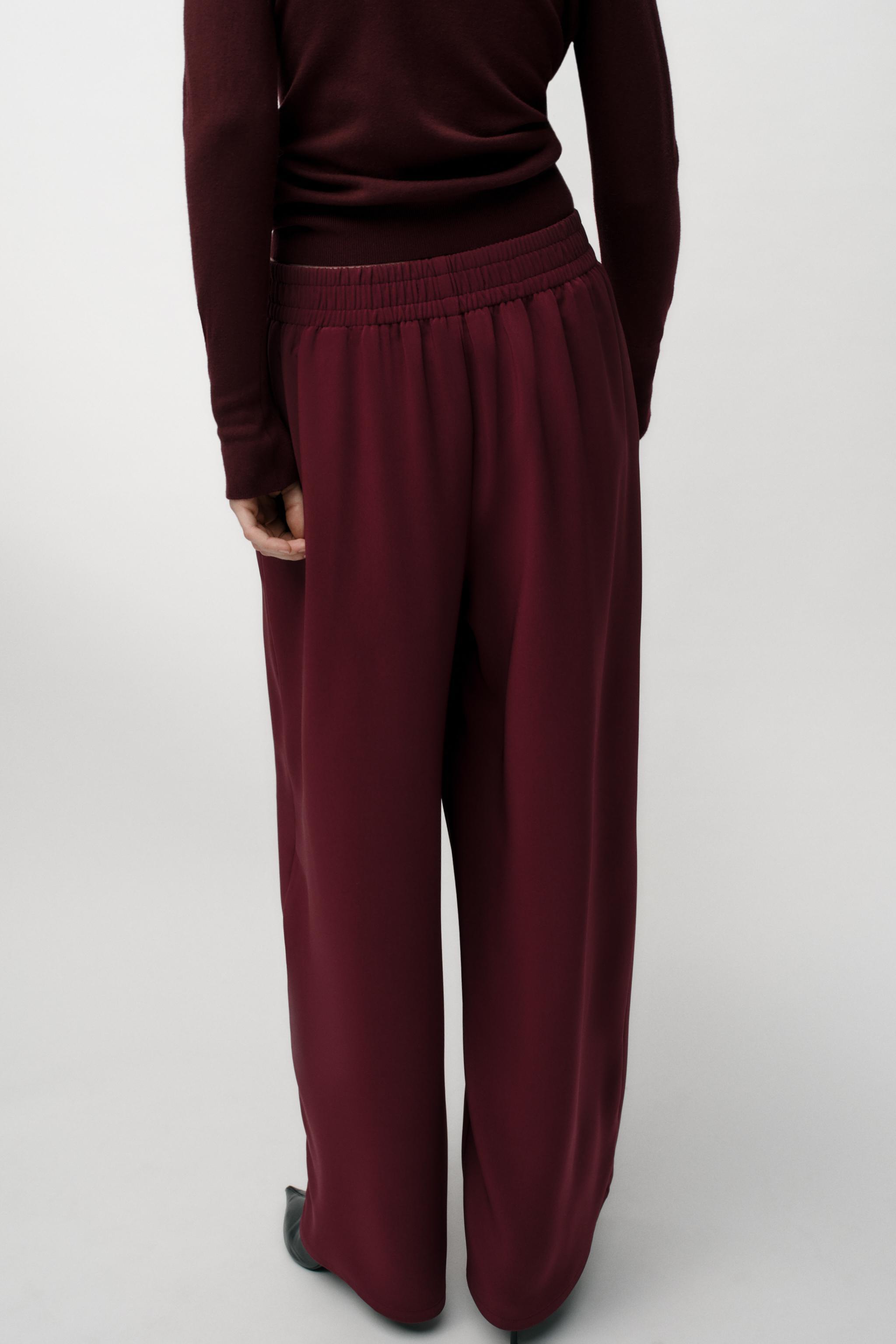 CREPE WIDE LEG PANTS Product Image