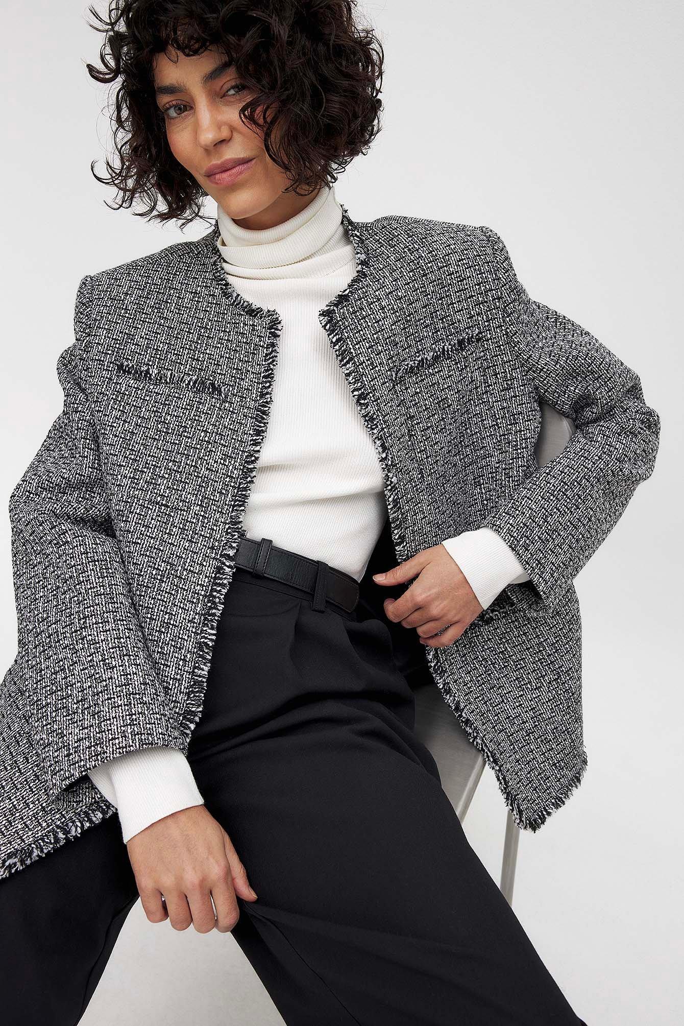 Oversized Tweed Jacket Product Image