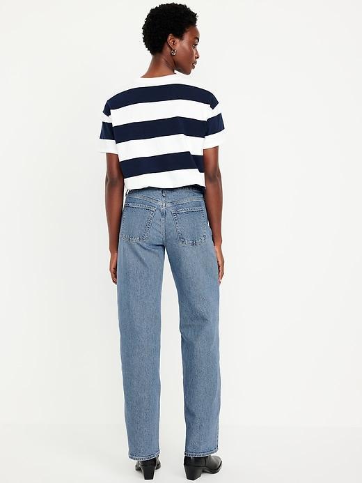 Mid-Rise Wide-Leg Jeans Product Image