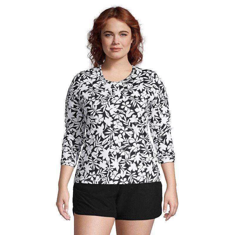 Womens Lands End UPF 50 Long Sleeve Rash Guard Product Image