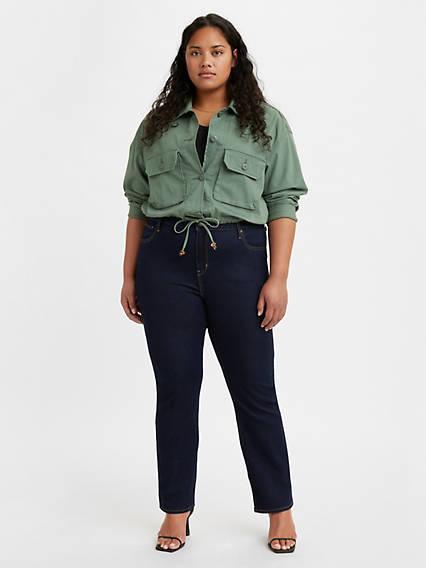 Levi's High Rise Slim Straight Fit Women's Jeans (Plus) Product Image