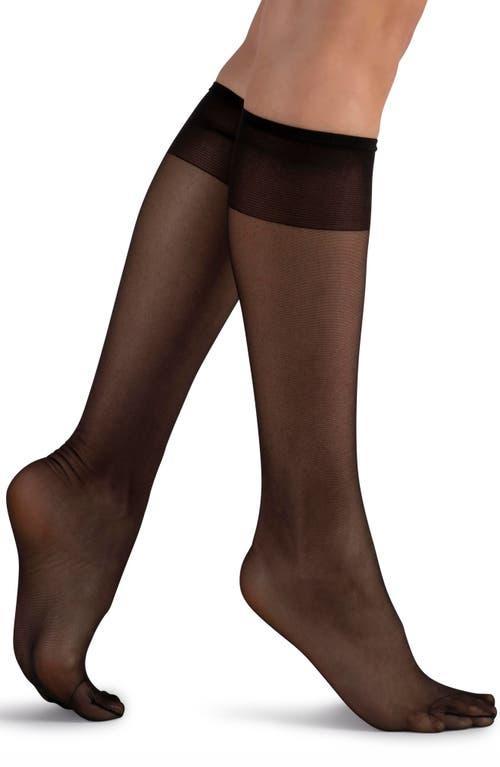 LECHERY 2-Pack Matte Silky Sheer 20 Knee High Socks Product Image