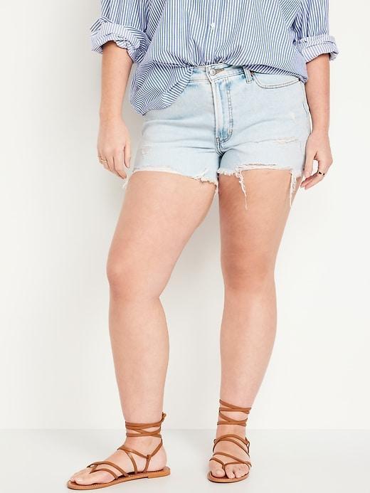 High-Waisted OG Jean Shorts -- 3-inch inseam Product Image