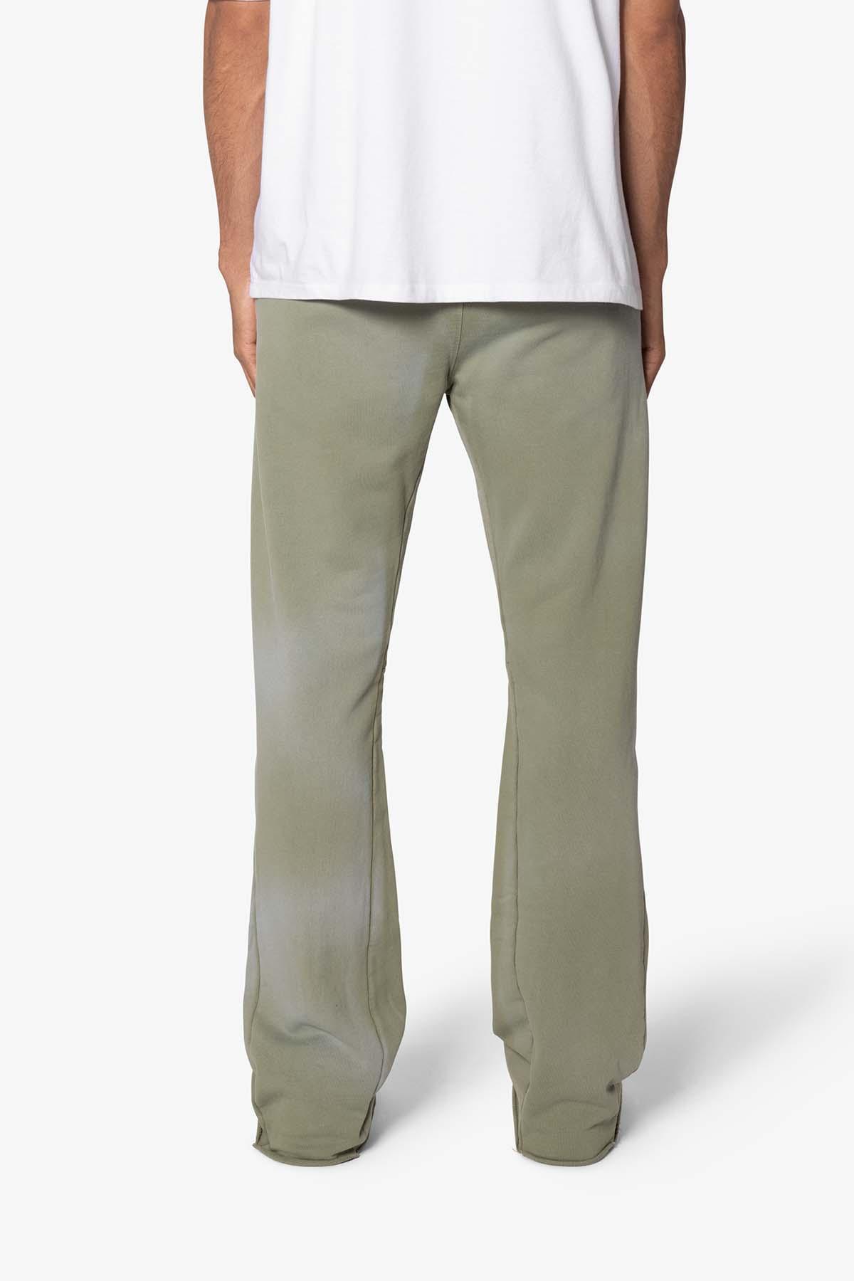 Faded Bootcut Sweatpants - Washed Olive Product Image