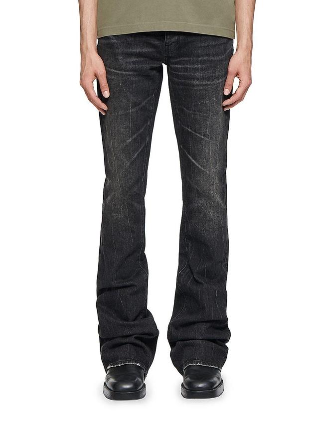 Men's Super Stack Coated Flared Jeans Product Image