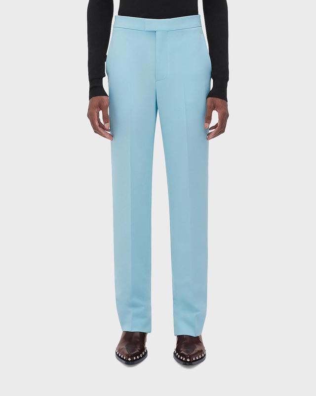 Bottega Veneta Men's Solid Wool Tuxedo Pants - Size: 52R EU (41R US) - SAPPHIRE Product Image