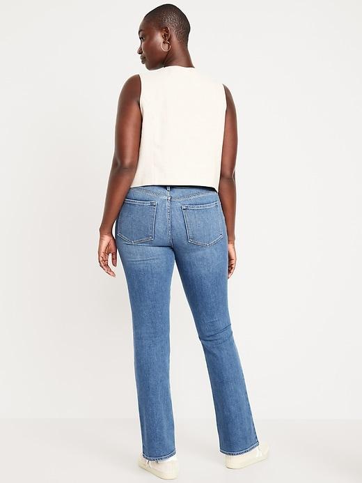 Mid-Rise Wow Boot-Cut Jeans Product Image