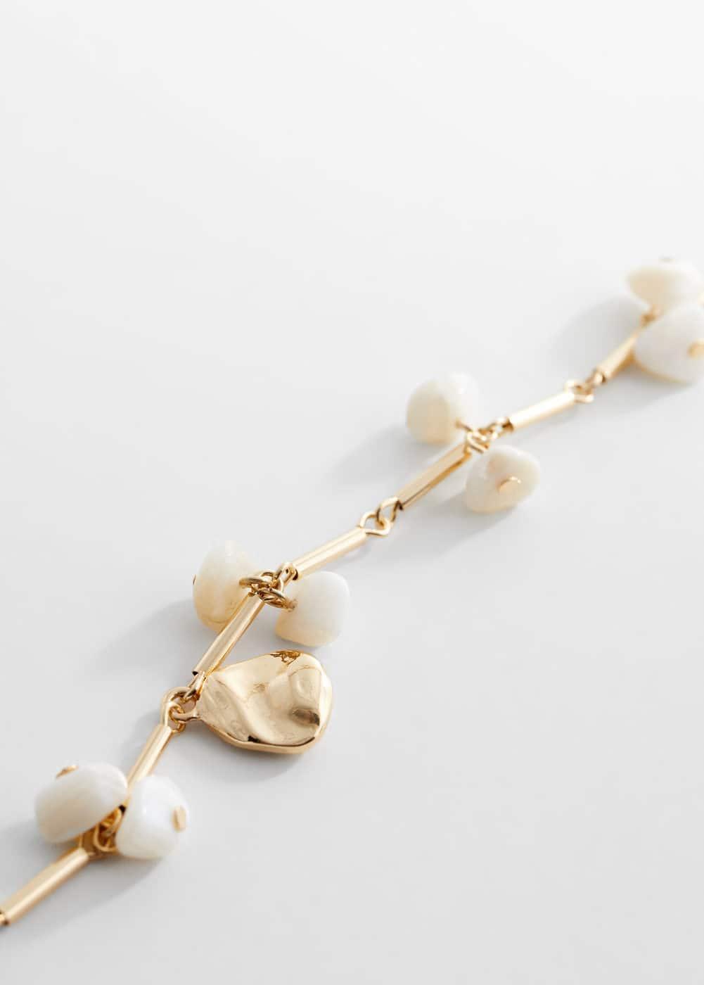 MANGO - Shell chain necklace - One size - Women Product Image