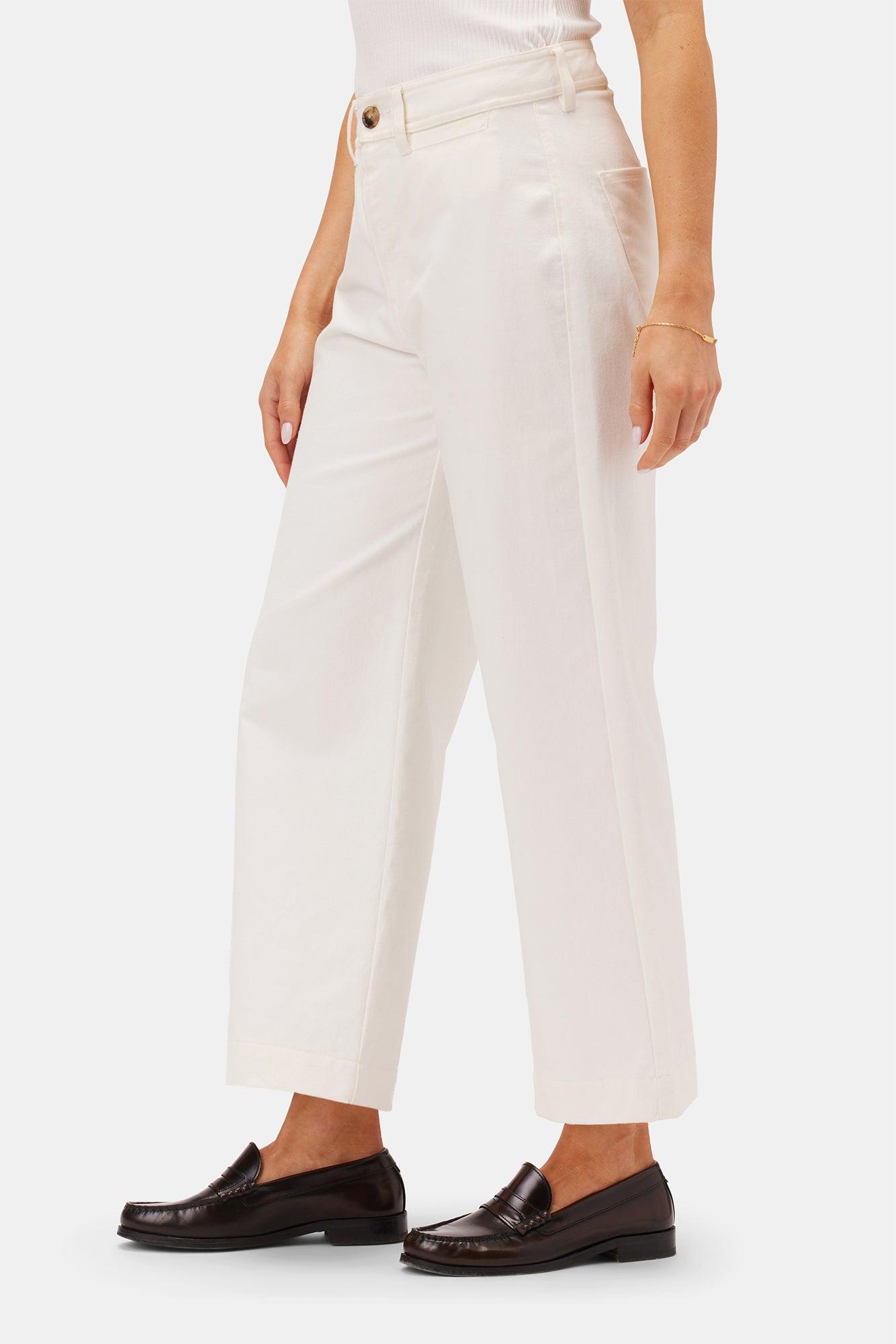 Wide Leg Utility Pant - Ivory Product Image