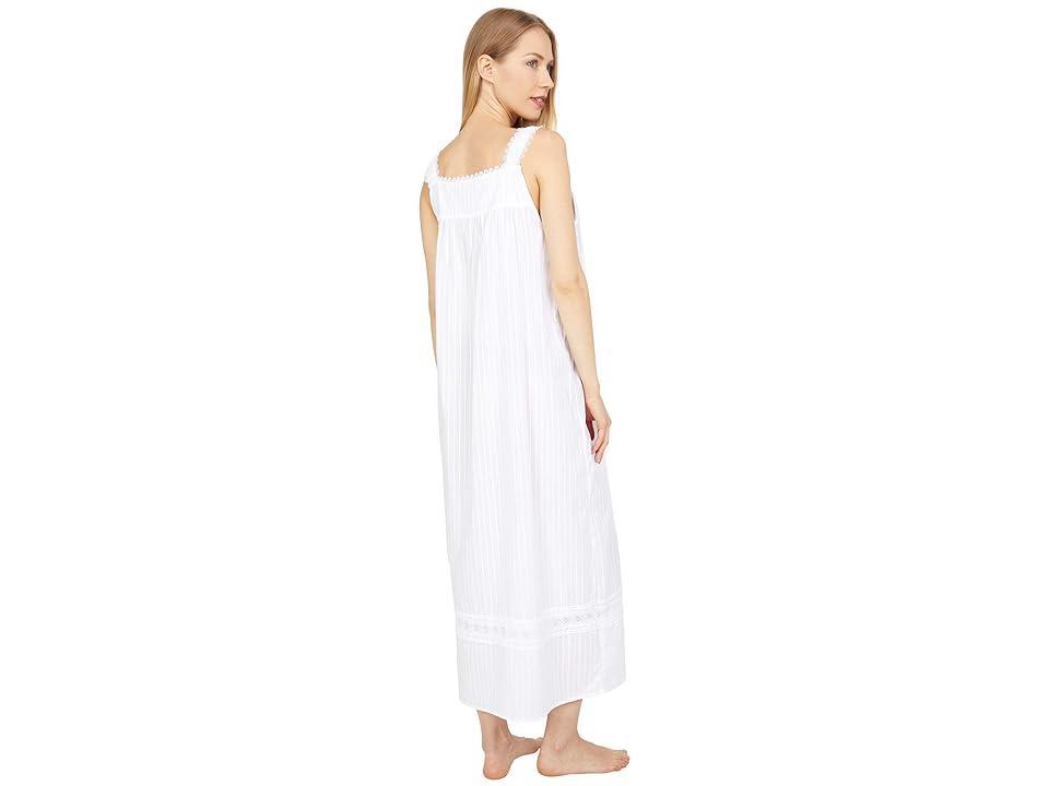 Eileen West Cotton Dobby Stripe Woven Sleeveless Ballet Nightgown (Solid Blush) Women's Pajama Product Image