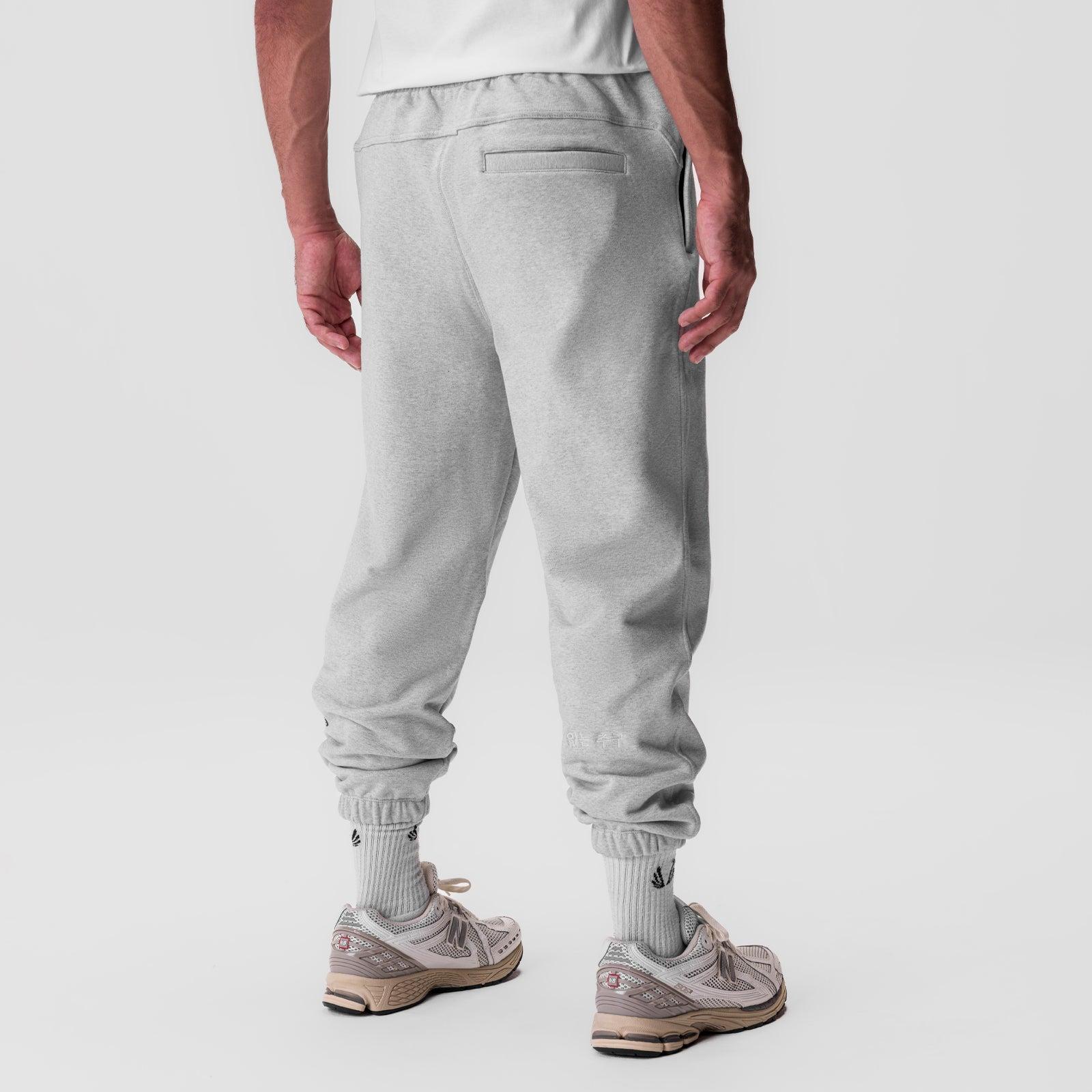 0655. Tech-Terry™ Oversized Sweats - Heather Grey "Stacked Wings" Product Image