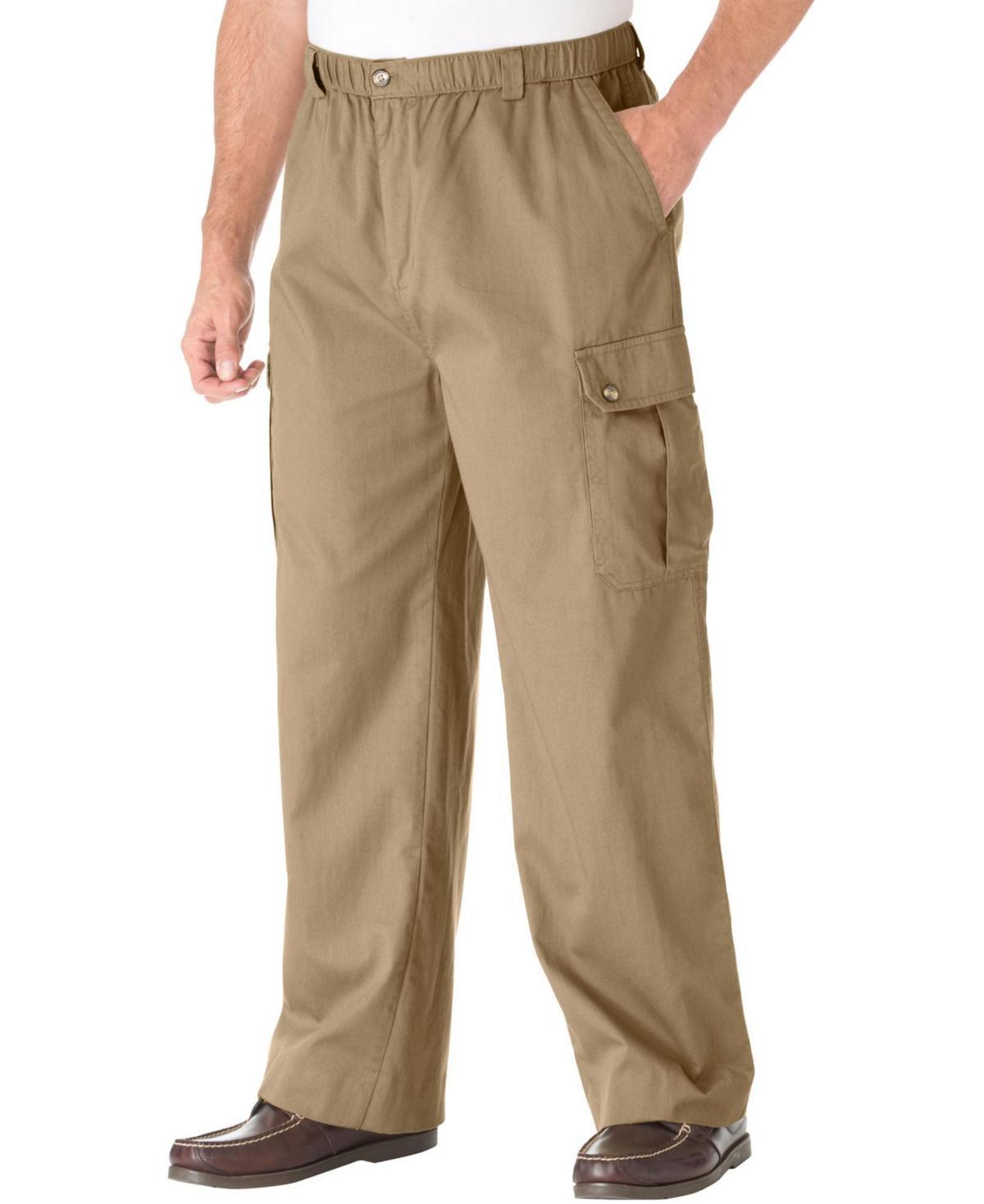 KingSize Mens Big & Tall Knockarounds Full-Elastic Waist Cargo Pants Product Image