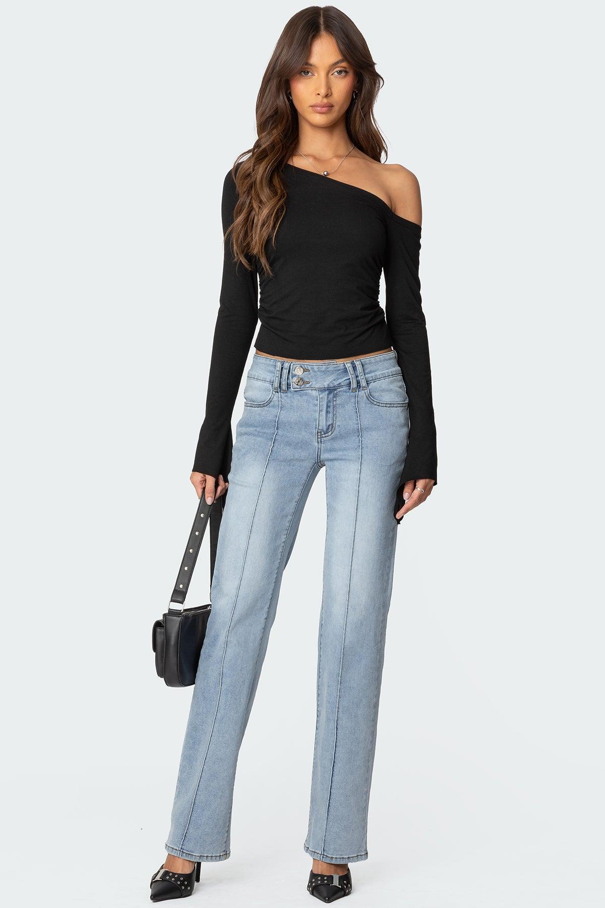 Avril Boot Cut Low Rise Jeans Product Image