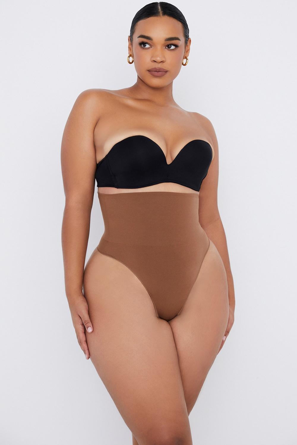 Sculpting High Waist Thong Mocha Product Image