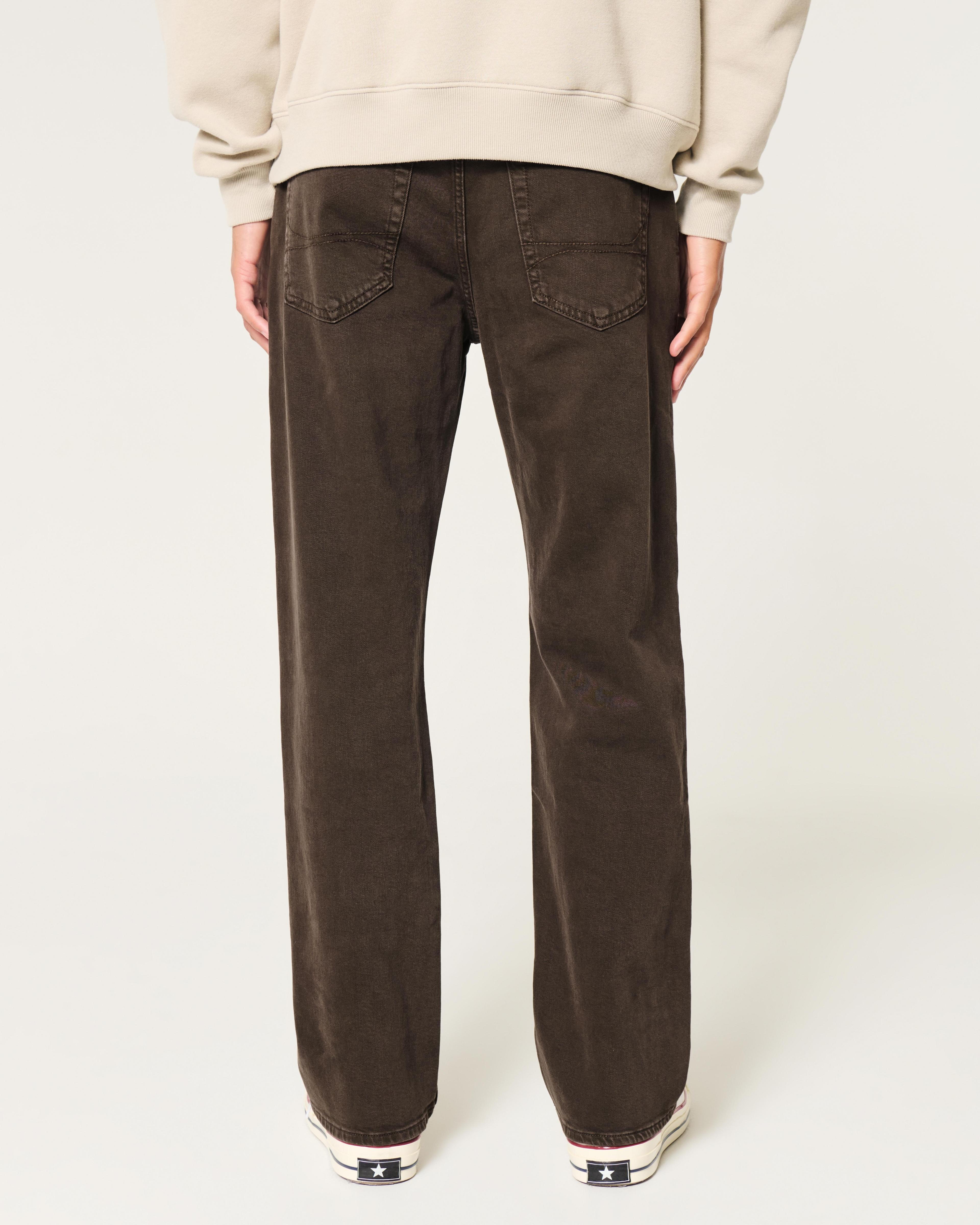 Brown Straight Jeans Product Image