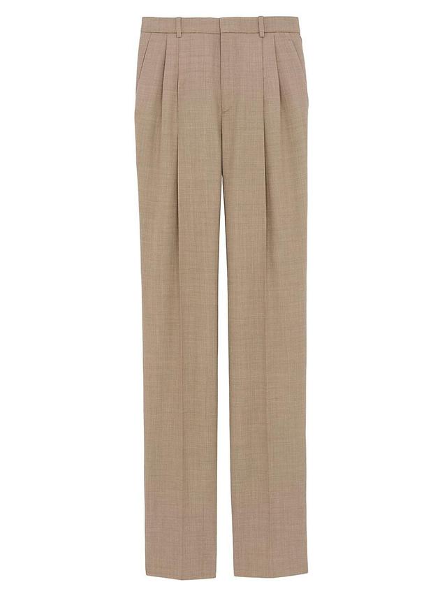 Mens High-Waisted Pants in Grain De Poudre Product Image