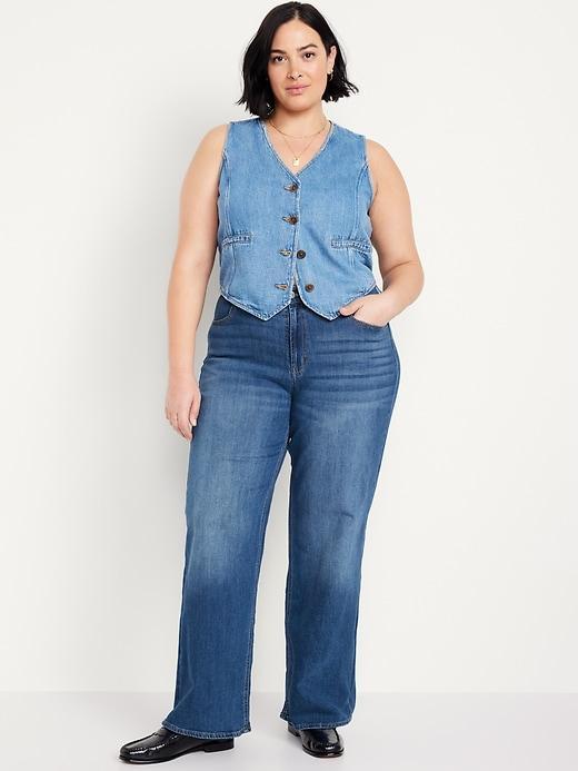 High-Waisted Wow Wide-Leg Jeans Product Image