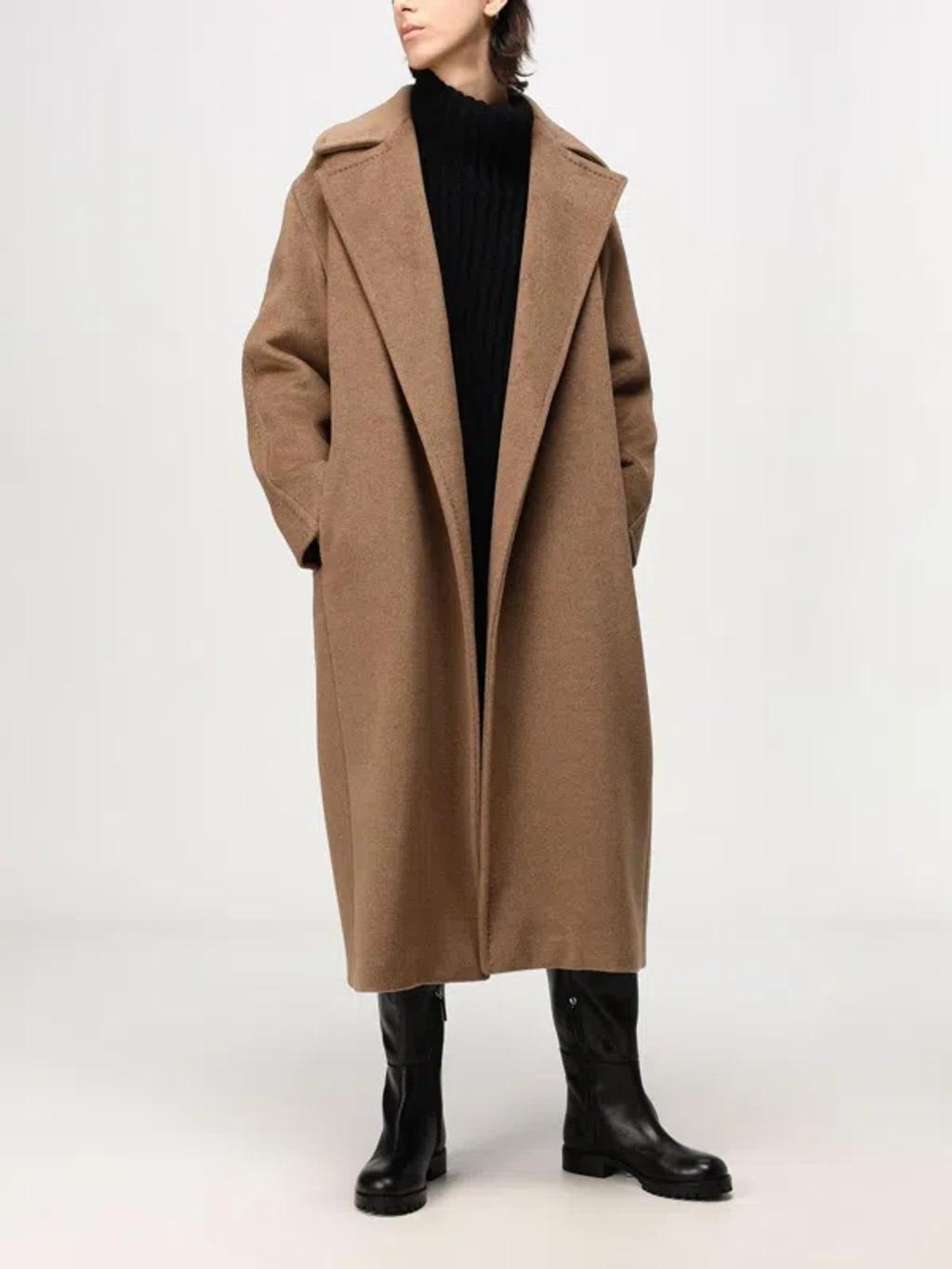 MAX MARA Coat Woman Hazel Women In Brown Product Image