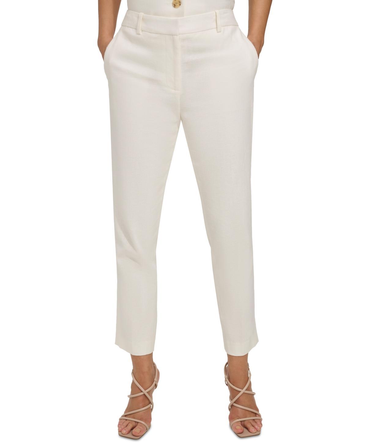 Dkny Womens Mid-Rise Slim-Fit Bootcut Pants Product Image