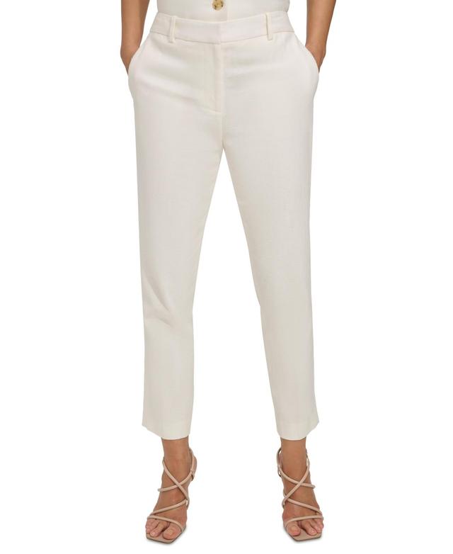 Dkny Womens Mid-Rise Slim-Fit Bootcut Pants Product Image