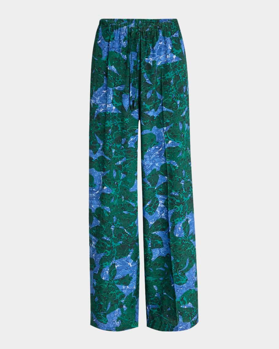 Puvis Printed Straight Leg Long Pants Product Image