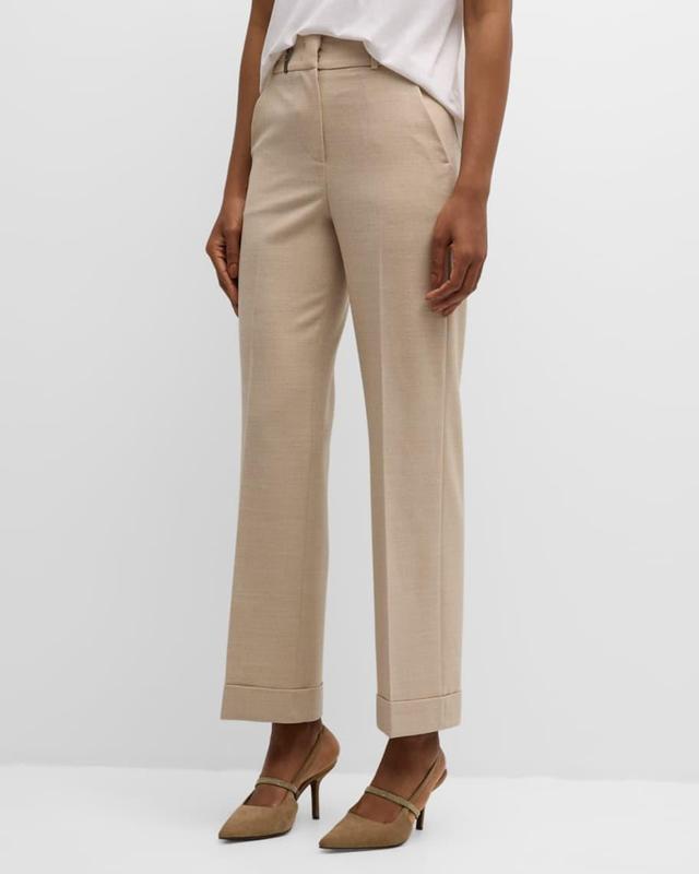 Cropped Straight-Leg Pants Product Image