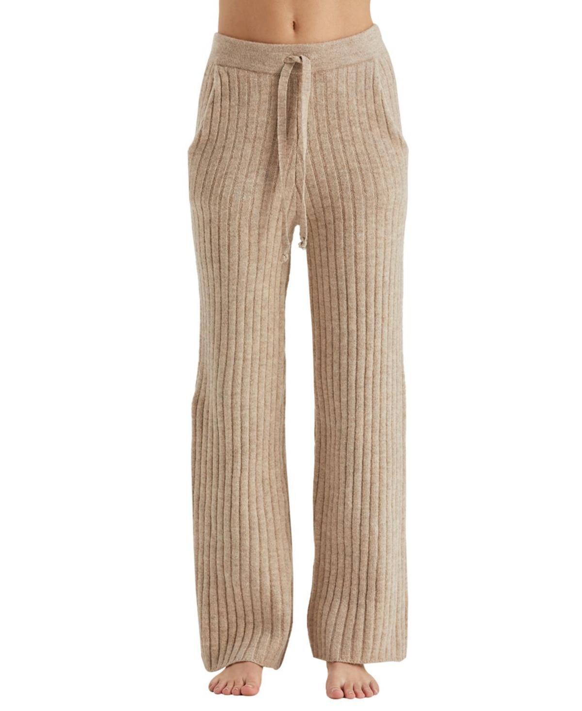 Womens Amber Ribbed Sweater Pants product image