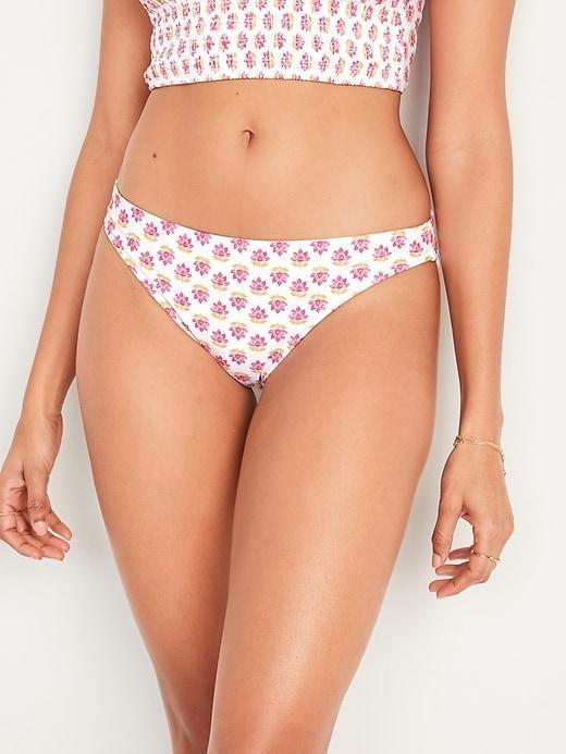 Mid-Rise Bikini Swim Bottoms Product Image